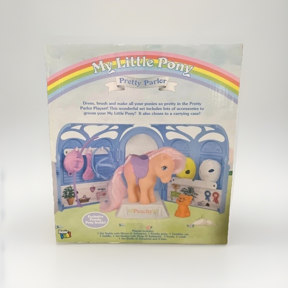 2018 MY LITTLE PONY 35th Anniversary Collection PRETTY PARLOR Set w/ PEACHY PONY